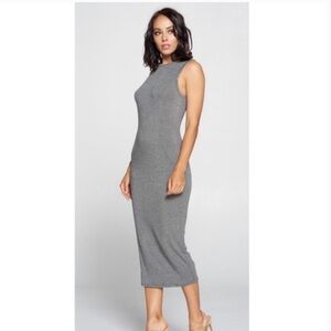 T by Alexander Wang grey bodycon dress size small